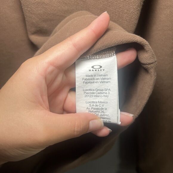 Oakley Regular Fit Long Sleeve Crew neck Sweatshirt Brown Size US Small - Picture 5 of 7